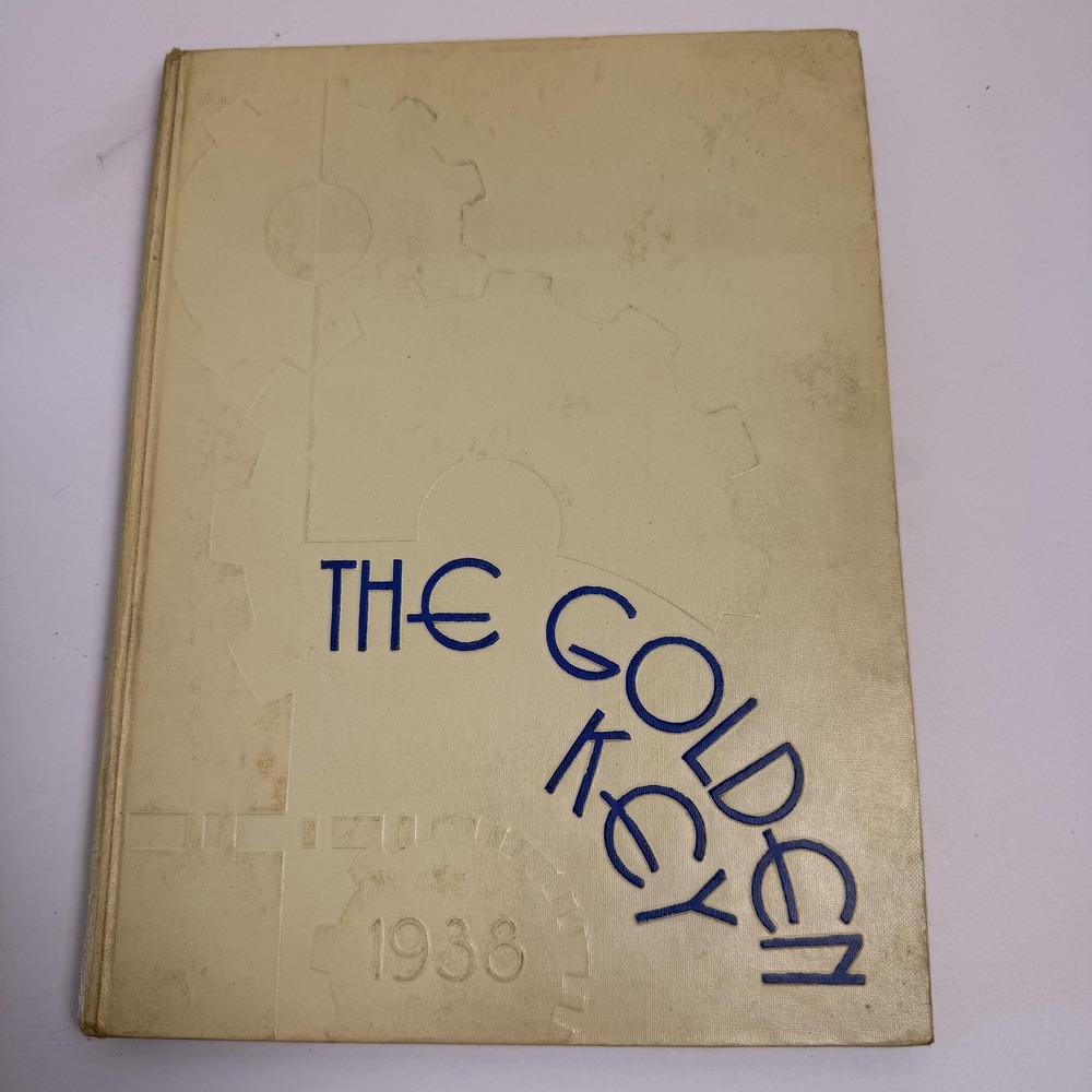 Vintage 1938 Golden Key Montebello High School Yearbook Montebello CA Hardcover